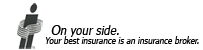 Insurance Icon - On Your Side.   Your best insurance is an insurance broker.